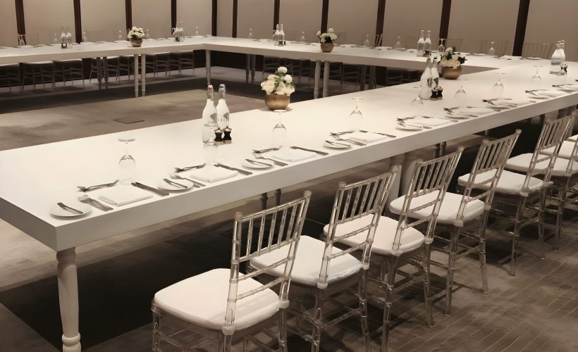 Avalon Grand 10 Seater Dining Table - White - Image 9