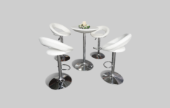 Almeria Barstools with Pamplona High Table