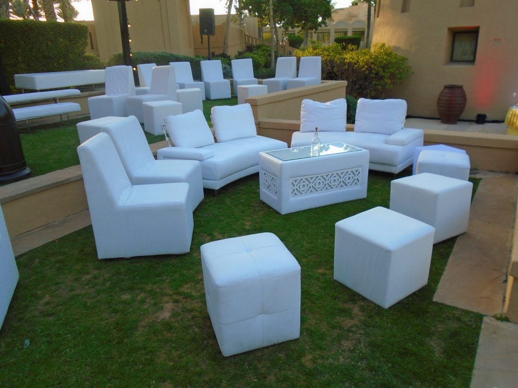 Private event lounge setup by Areeka