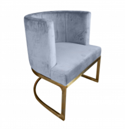 gray velvet chair, velvet bucket chair, gray chair, gray dining chair, velvet dining chair