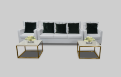 Classic Sofa, White Sofa, VIP Sofa, 3 Seater Classic Sofa, Single Seater Classic Sofa, Square Coffee Table