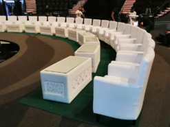 Classic Sofa, VIP Sofa, White Sofa, Single Seater Classic Sofa, Rectangular Coffee Table