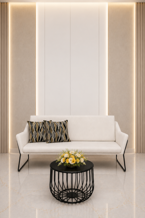 modern sofa and coffee table for rent in Dubai, Abu Dhabi, UAE