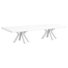 Aster rectangular white coffee table for luxury event lounge setups in Dubai UAE