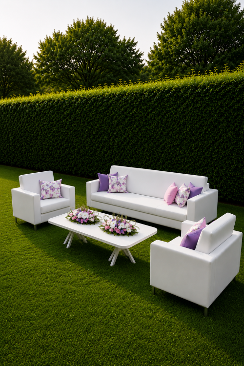Aster Rectangular White Coffee Table - Image 3