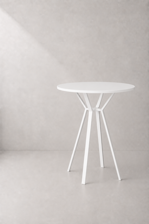 Aster Round White High Table - Image 2