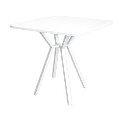Aster Square White Bistro Table rental for weddings and events in UAE