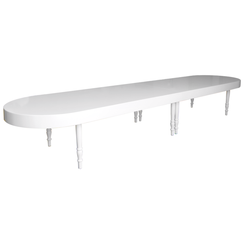 Square White Dining Table Rental in Dubai, Abu Dhabi, UAE