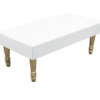 Rectangular Coffee Table, White and Gold Rectangular Coffee Table
