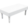VIP Wooden Lounge Table, white rectagular wooden coffee table
