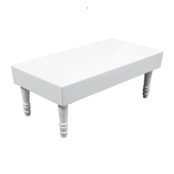Avalon Rectangular White Coffee Table