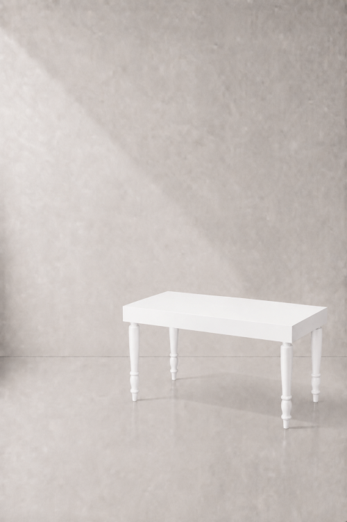 Avalon Rectangular White Dining Table - Image 2