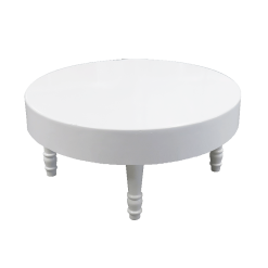 Avalon Round White Coffee Table