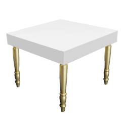 Avalon Square Gold Dining Table