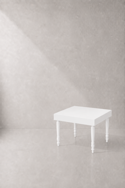 Avalon Square White Dining Table - Image 2