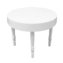 Avalon Round White Dining Table