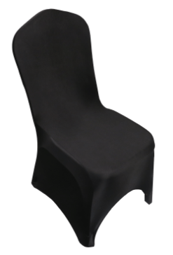 Black stretch chair cover