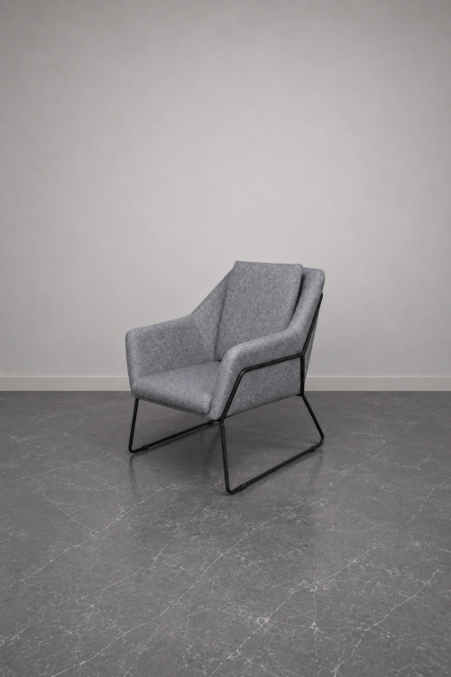 Bismarck Gray Armchair - Image 2