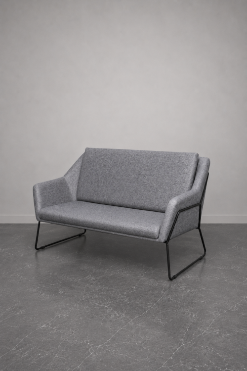 Bismarck Gray 2-Seater Sofa - Image 2