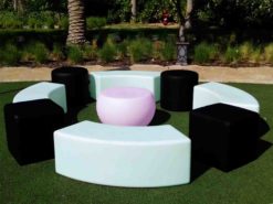 Curved LED Bench