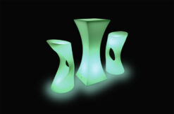 Square led cockail table Dubai, LED Cocktail Chairs