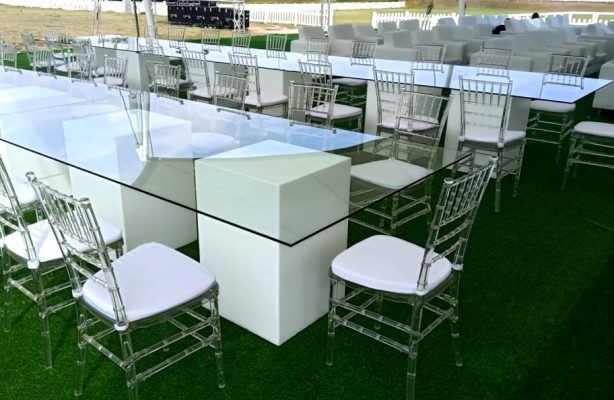 Elegant Glass Table Rentals in Dubai for Events