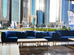 Velvet Sofa, Blue Velvet Sofa, Rectangular Coffee Table