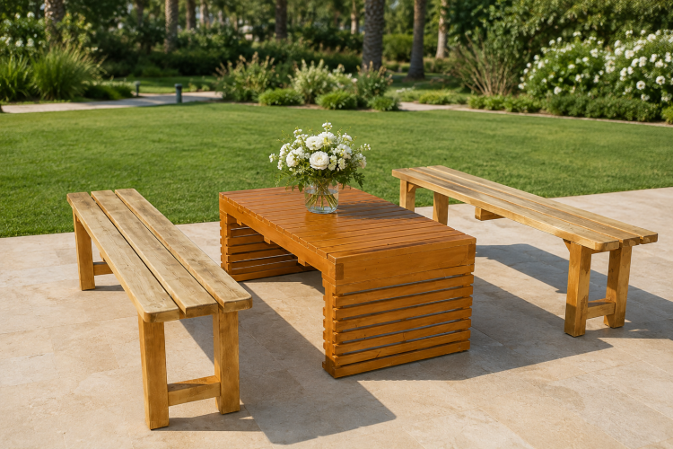 Wooden Coffee Tables and Benches in Dubai, Abu Dhabi, UAE