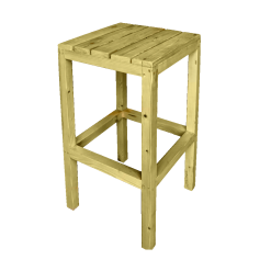 Brant Wooden Bar Stool