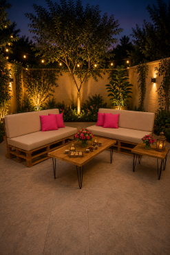 Wooden furniture rental in Duabi, Abu Dhabi, UAE