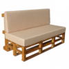 pallet sofa 2-seater, outdoor sofa
