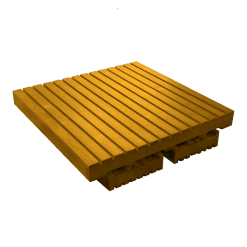 Braun Pallet Square Low Table