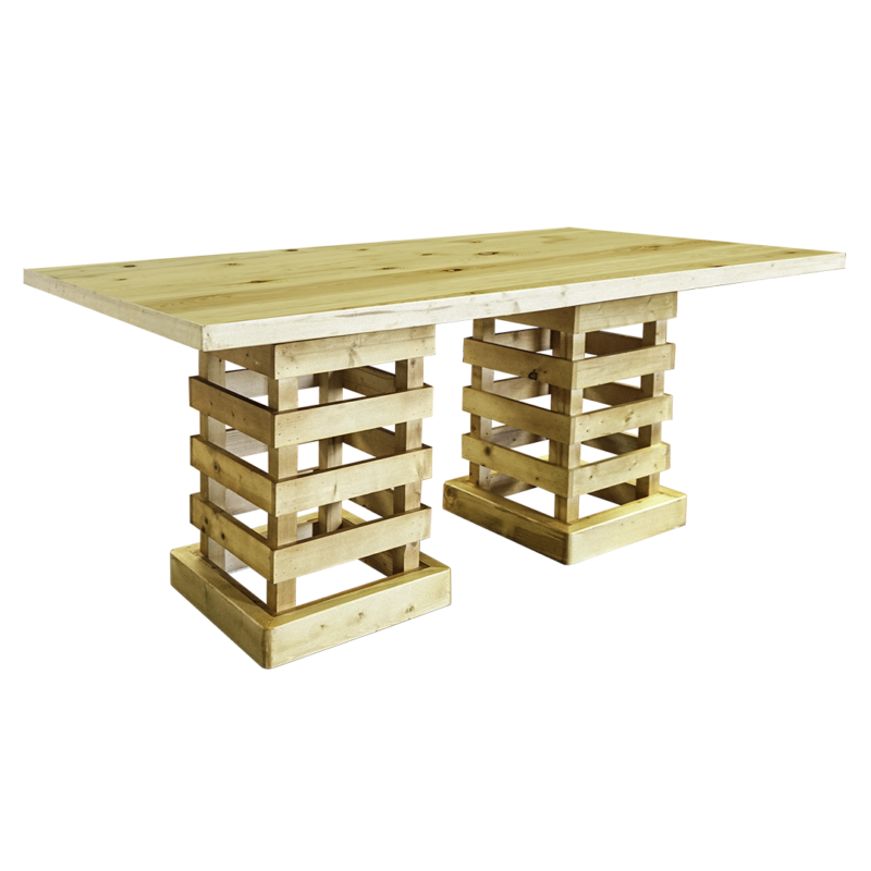 outdoor dining table, long rustic dining table