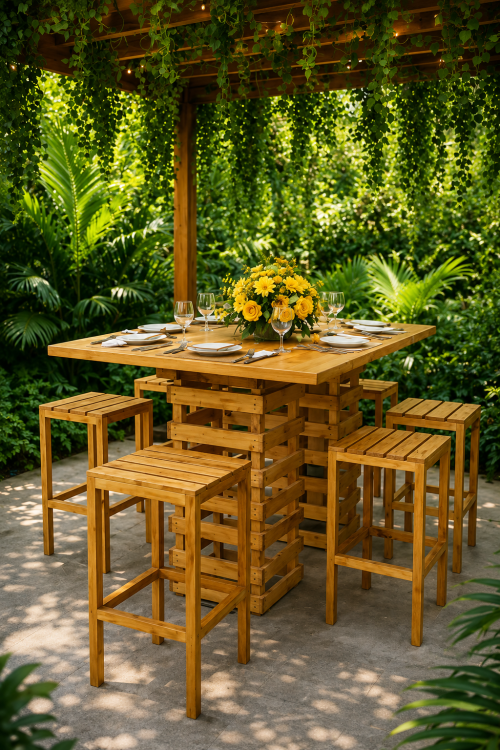 Brant Wooden Bar Stool - Image 2