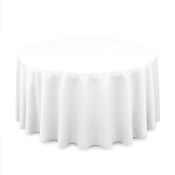 Brighton 4ft Round Banquet Table White Cover