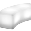 curved LED bench