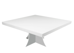 square wooden coffee table