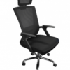 black meeting chair, office chair, conference chair