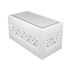 Casablanca Rectangular Coffee Table with Glass Top