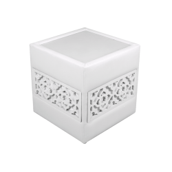 Casablanca Side Table with Glass Top