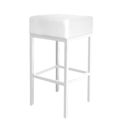 Catalonia White Bar Stool