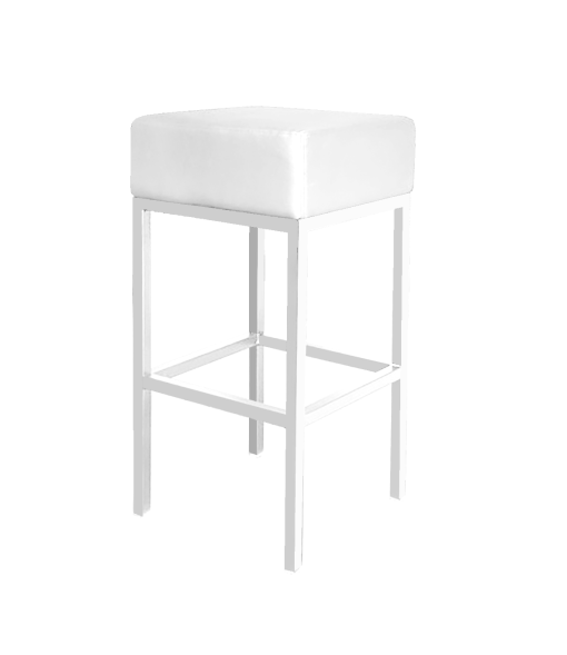 Catalonia White Bar Stool