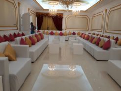 White Sofa, Modular Sofa, Single Seater Sofa, Cube Coffee Table