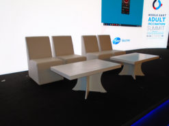 White Sofa, Armless Sofa, Single Seater Sofa, Canterbury Rectangular Coffee Table