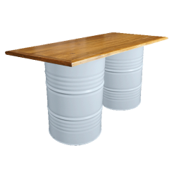 Collins Bar Table - White