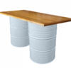 oil drum bar table, rustic bar table, drum high table