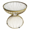 Gold Wire Coffee table, gold coffee table. round coffee table. round metal coffee table