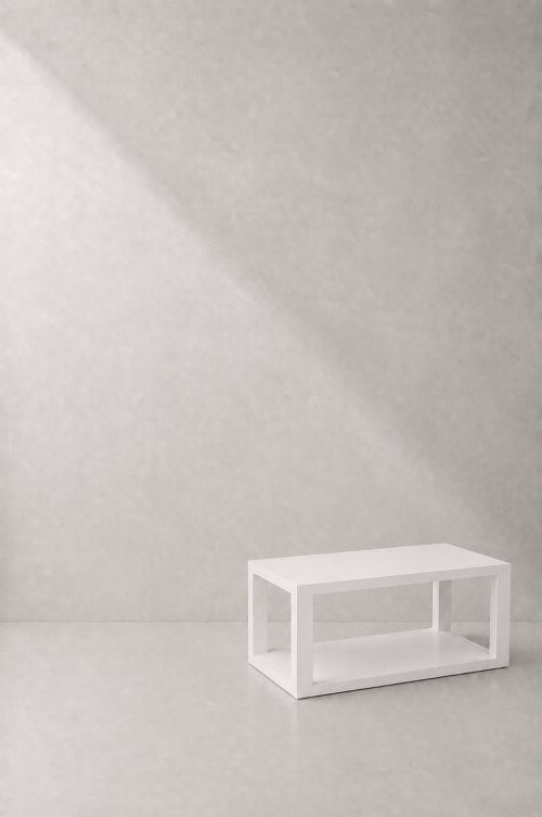 Devon Rectangular Wooden Coffee Table - White - Image 2