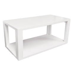 Devon Rectangular Wooden Coffee Table - White