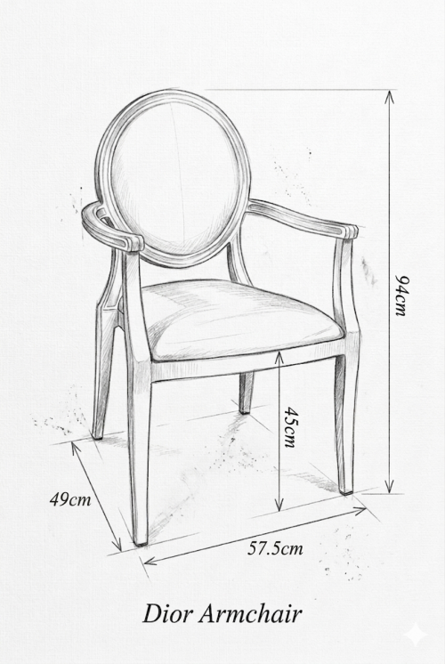 Sadu Dior Dining Armchair - Image 3